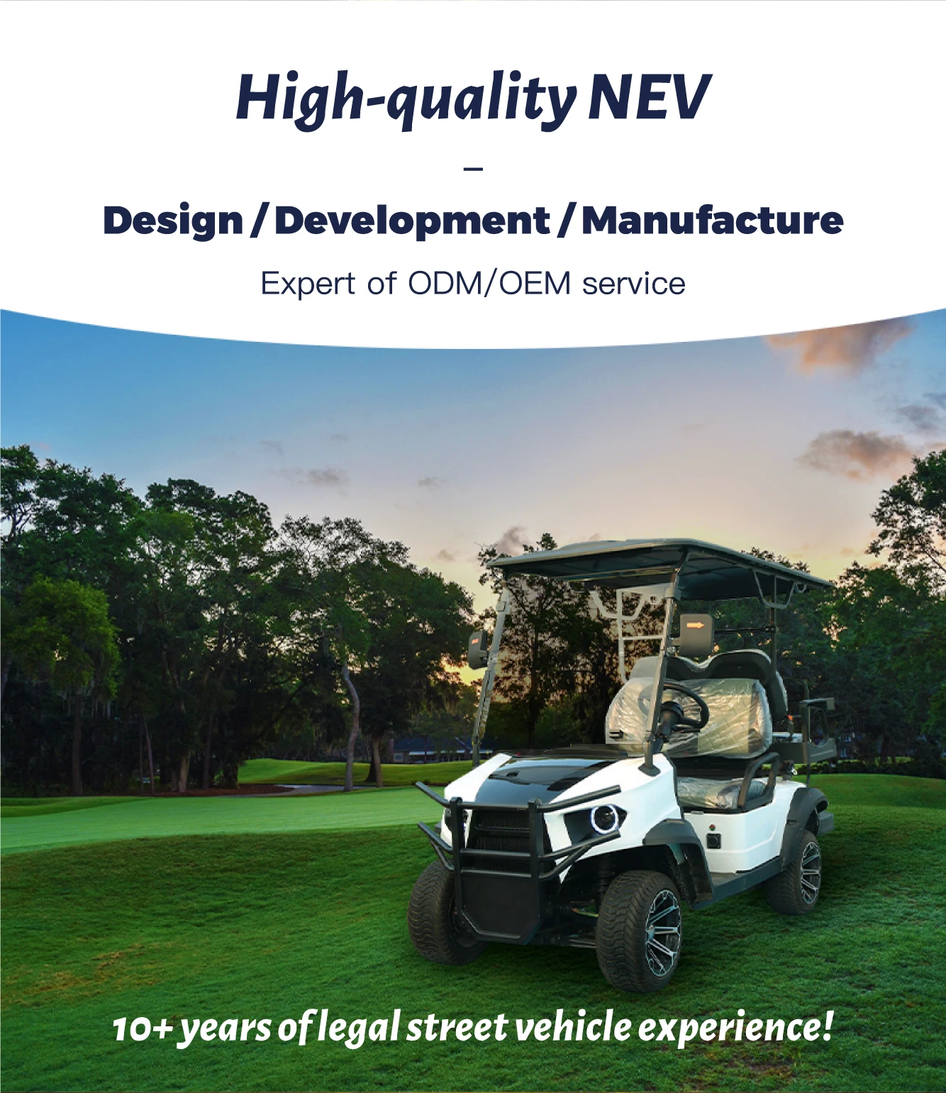 Auto Cart 6 Seater Lifted Utility Electric Golf Car Cart - Street Legal