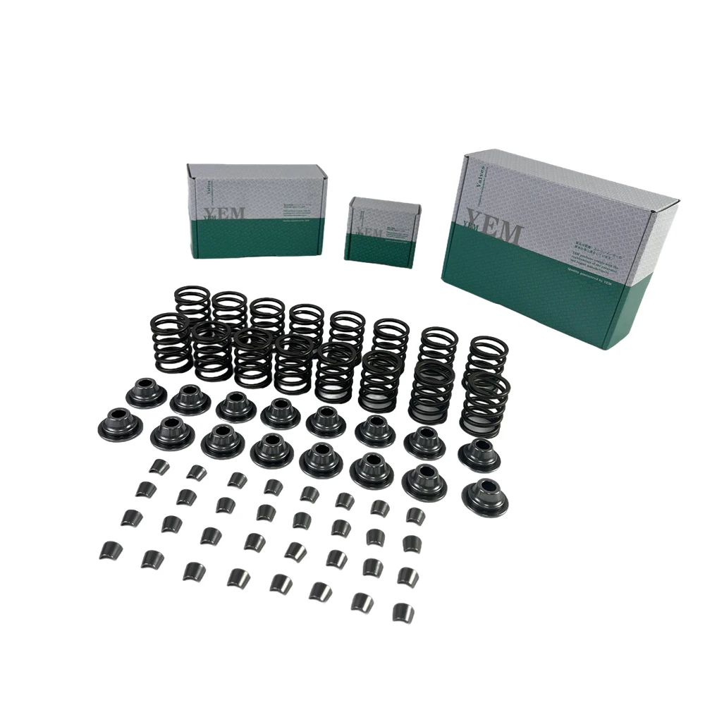 For Kubota Diesel Engine V3600 Valve Spring Kit Spring Seat & Retainer Engine Rebuild Kit