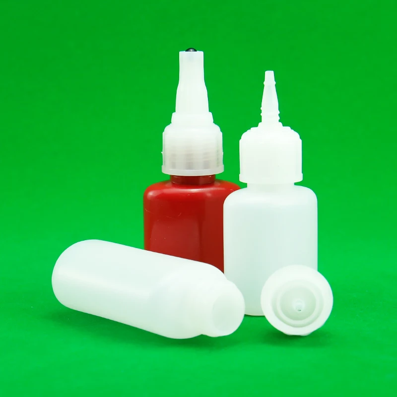 20ML PE Anaerobic Adhesive Bottle Red Plastic UV Glue Tube Bottle