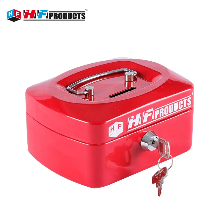 Фабрика питания портативный пользовательские металлический Сейф кассовый ящик безопасности