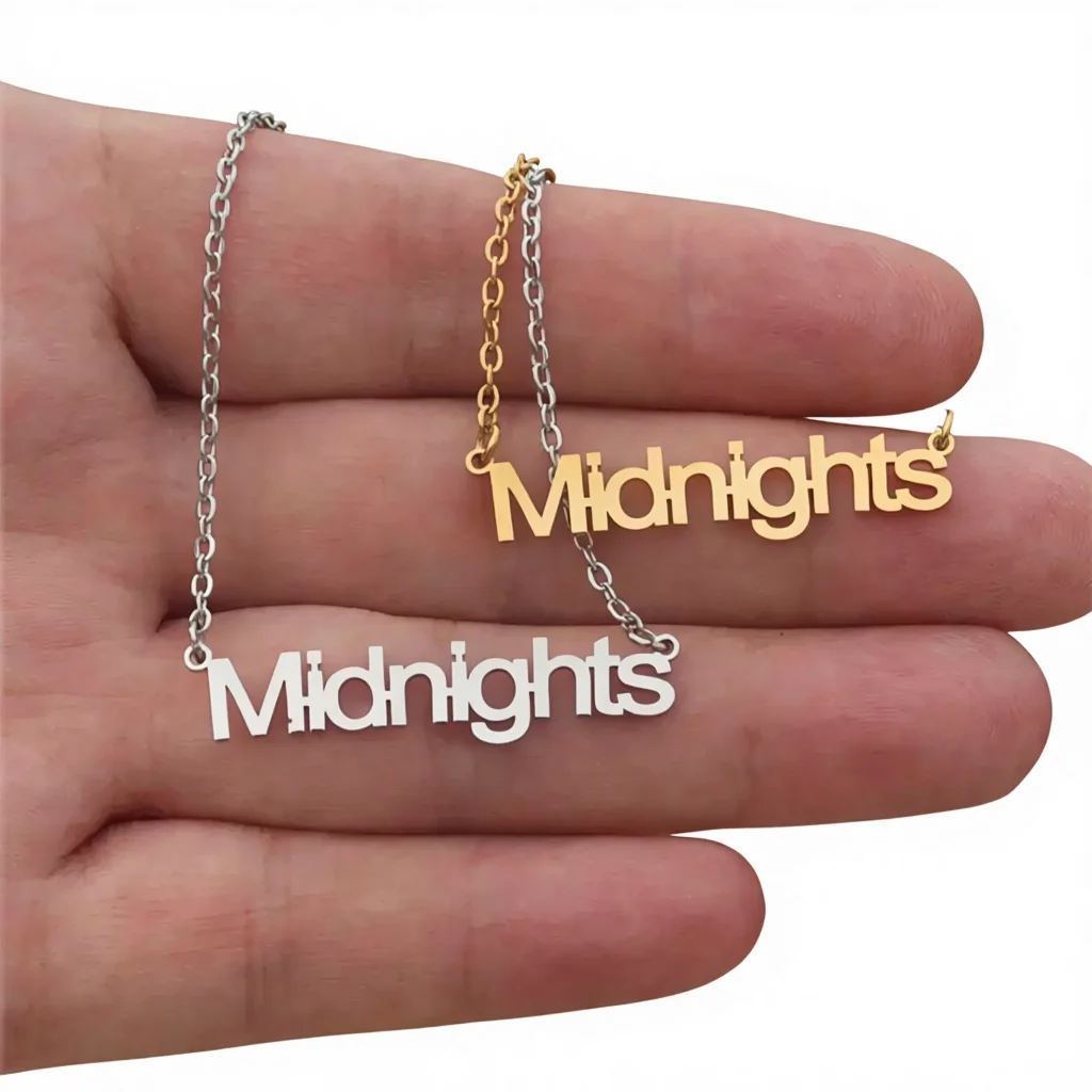 Custom Gold-Plated Stainless Steel Fashion Jewelry Classic Style T Letter Necklaces for Women for Weddings Gold Plated Charms