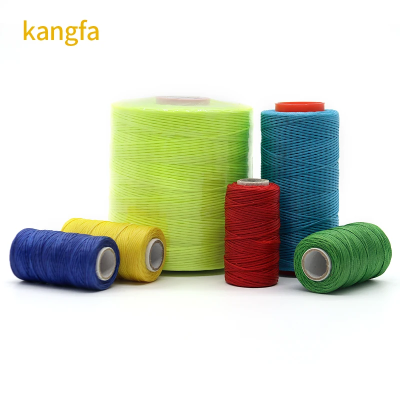 Wholesale Optional Colors DIY Handmade Flat 0.6mm 0.8mm 150D/16 Leather Wax Hand-stitch Sewing Thread