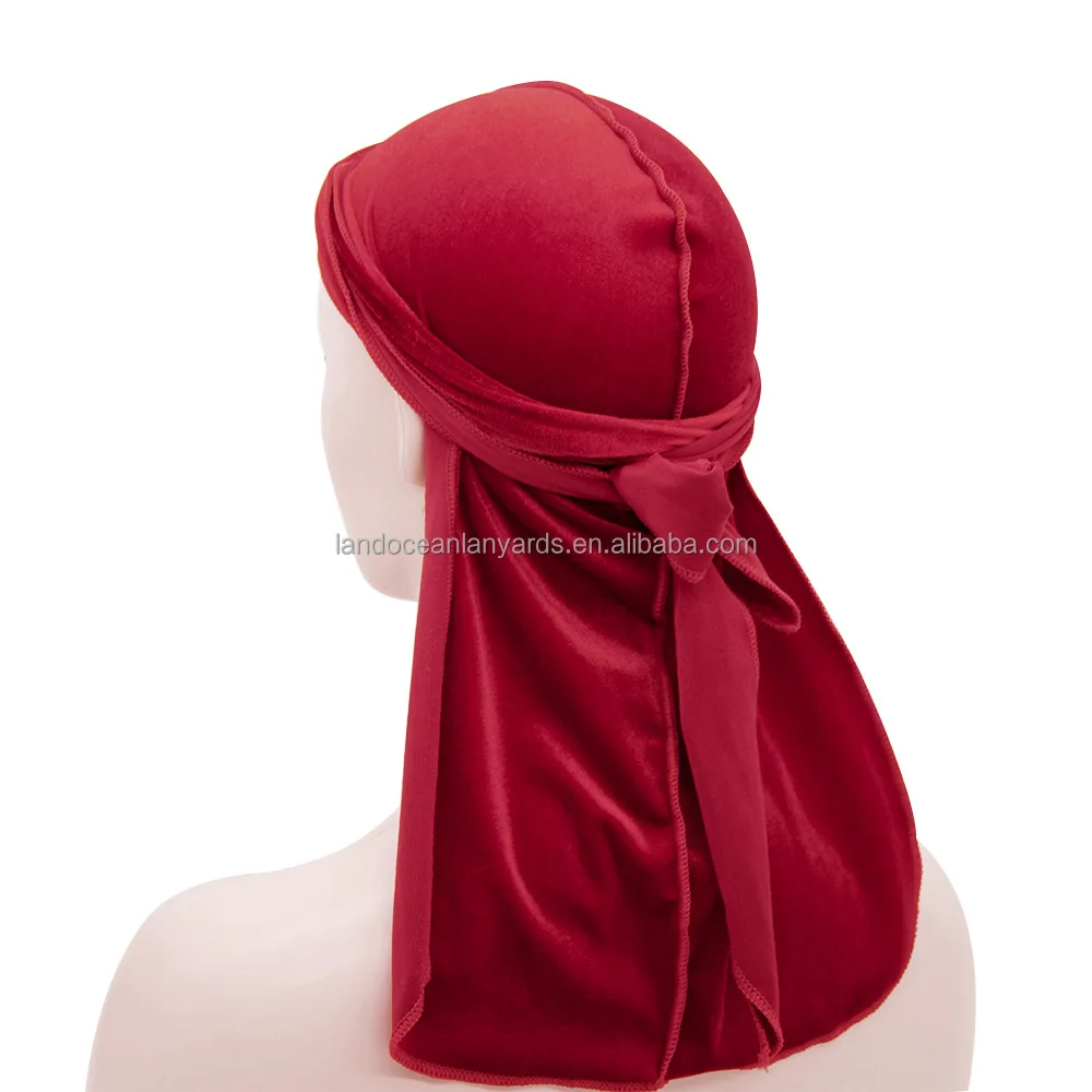 Snatched Flames Velvet Du-Rag-Premium Quality-Wave Cap Long Straps