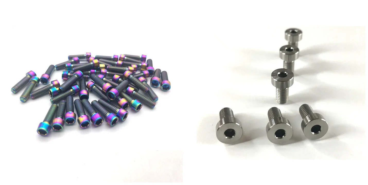 Gr5 Anodized Colored M4 M6 M8 Bicycle Motorcycle Titanium Screw ...