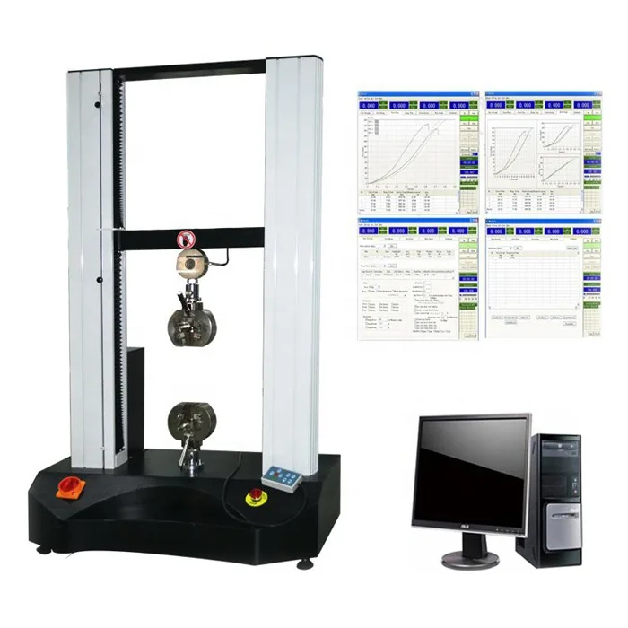 Tensile Equipment Test Price Bench Strength Tester Manufacturer Rubber Peel Plastic Film Pvc Universal Testing Machine