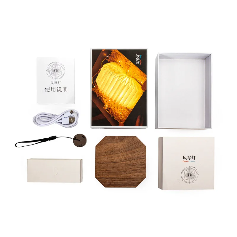 Modern Simple Creative Indoor Night Light Foldable Bedroom Bedside ...