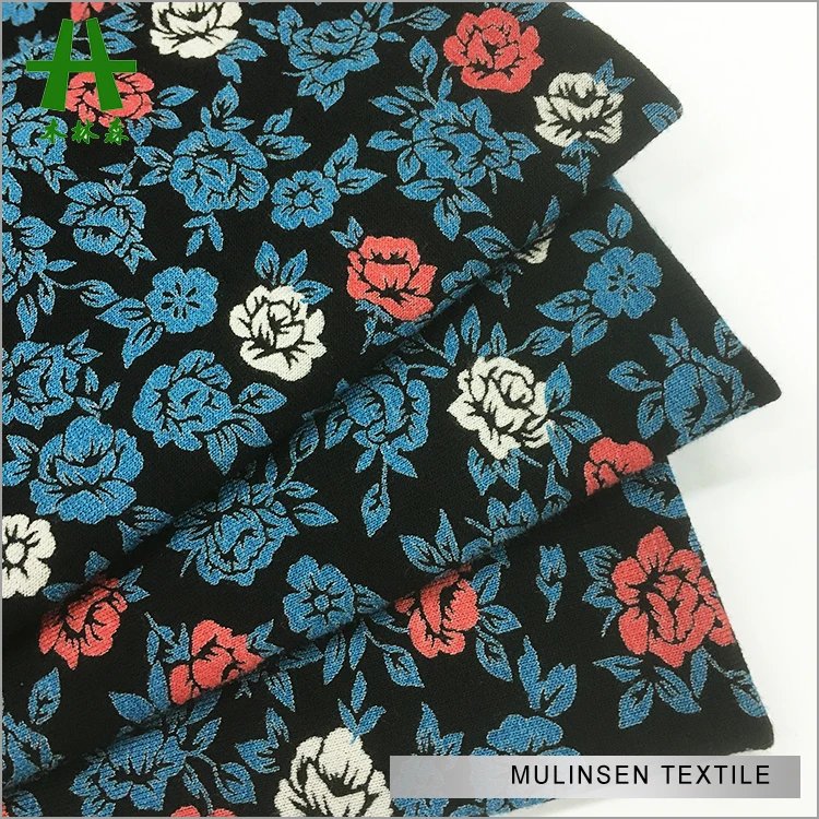 Mulinsen текстиль Профессиональный вискоза Джерси вихревой разгрузки принт искусственный шелк ткань
