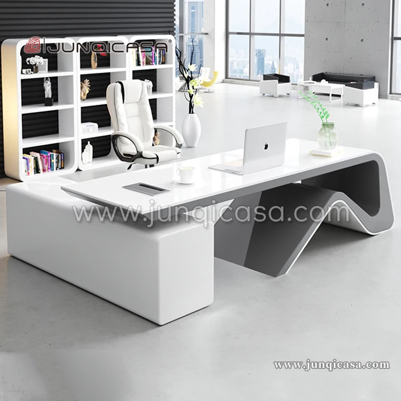 New Design Modern White Computer Writing Desk High Tech Office Furniture  Manager Table - Buy Computer Writing Desk,Executive Office Desk,Office  Furniture Product on 