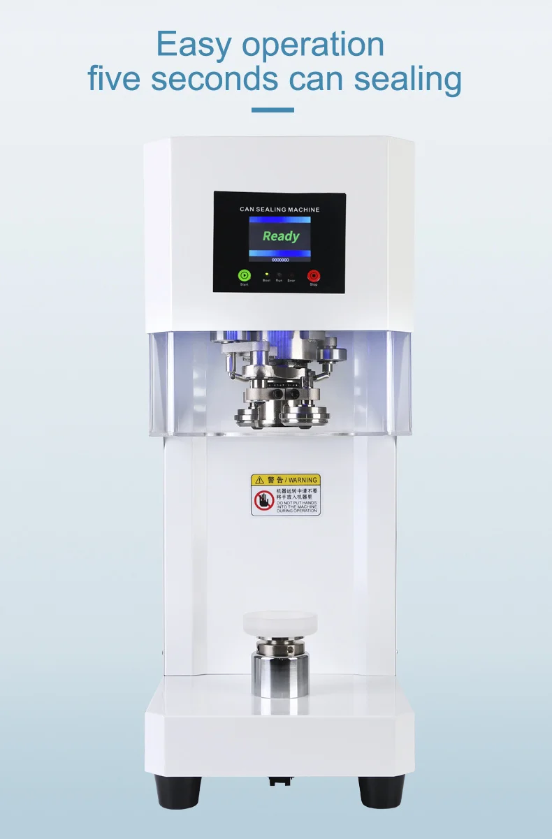 Automatic RY-FGJ-100D Can Sealing Machine – 30pcs/min, Suitable