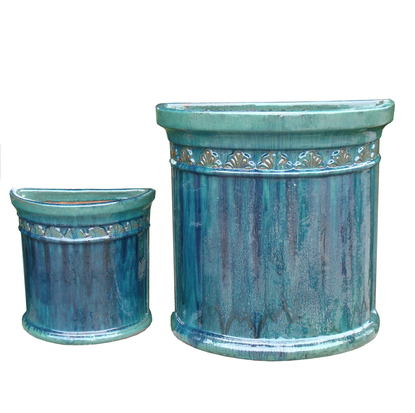 Wholesale Rustic Live Outdoor Glazed Ceramic Pottery Flower Pots and Garden Plant Planters for Home Bedroom or Nursery Use