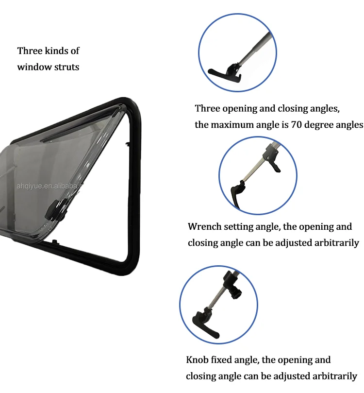 MAYGOOD RV Windows - Durable Aluminium Alloy Top-hung