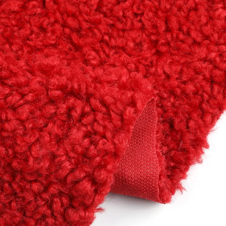 Hot sales 100% polyester manufacture plain dyed cheap sherpa flannel fleece fabric