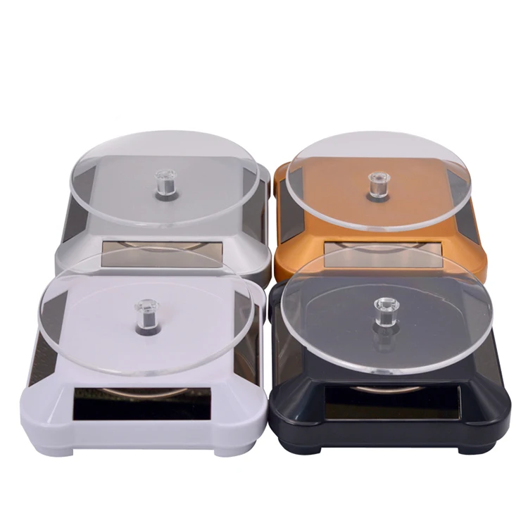 Solar or Battery Powered Rotating Display Table BaodingJjewelry Display Stand