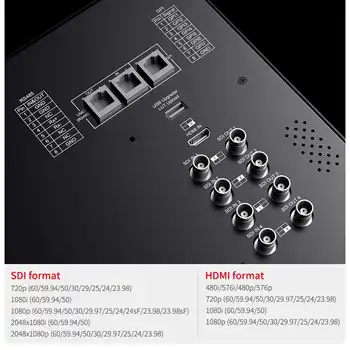 SEETEC ATEM156S-CO 15.6  4*SDI Multi-camera Broadcast Monitor with Flightcase Portable Broadcast Monitor Field Monitor Broadcast detail image