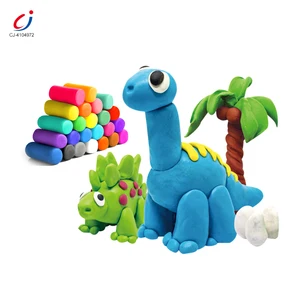 Chengji Colored Clay Noodle Toy Creative 12 Color Diy Handmade Cartoon Animal Shape Play Dough Tools Dinosaur