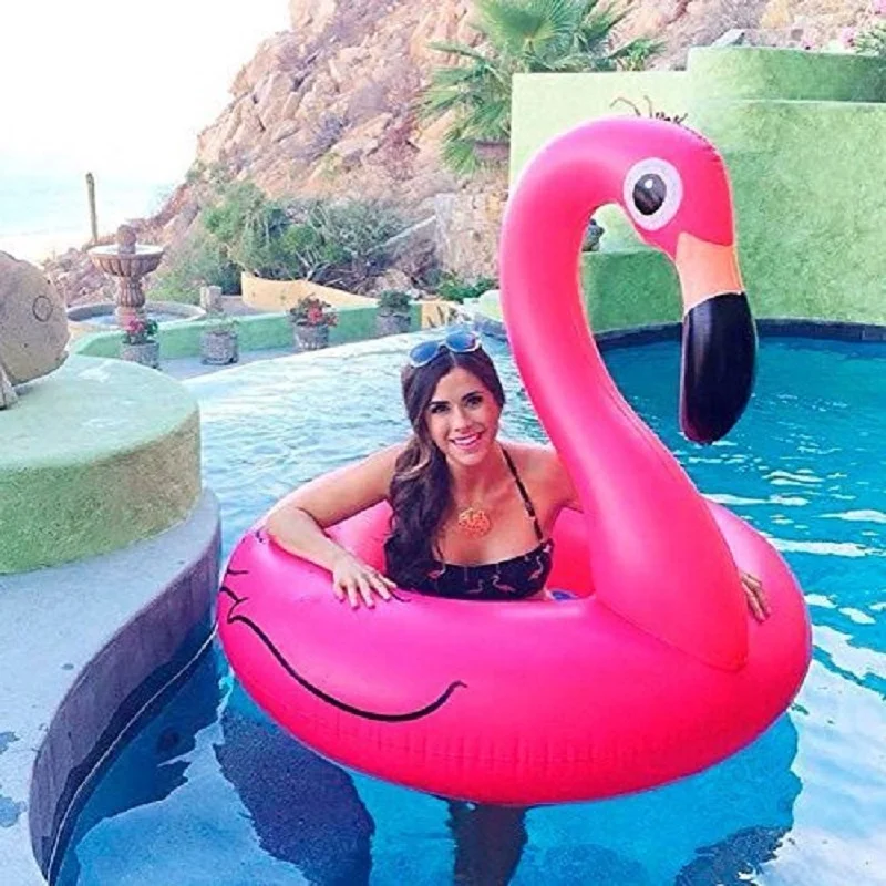 Inflatable Flamingo Unicorn Pool Floats Tube Swimming Ring Circle Water Mattress Bed for Adults Pool Toys Party