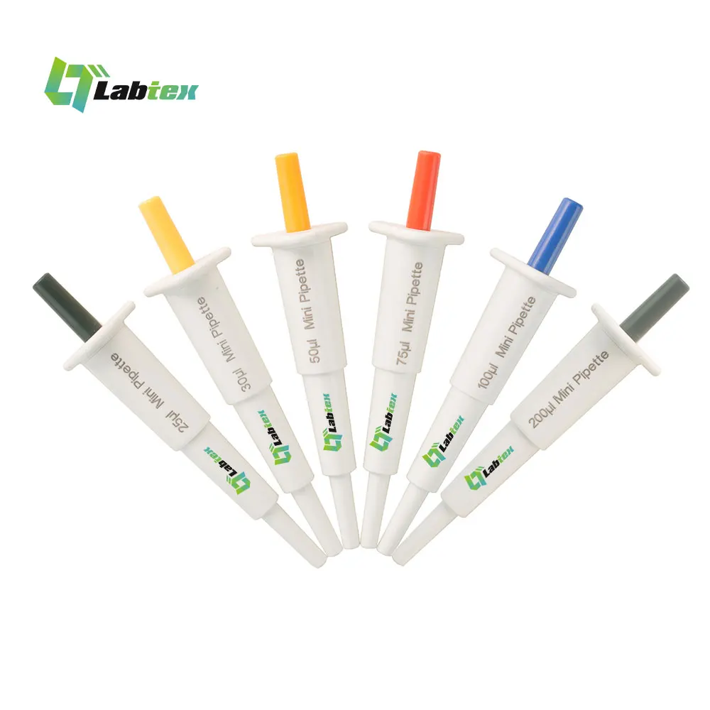 Labtex Mini Pipette Plastic Pipette Smart Body Size Optional Volume ...