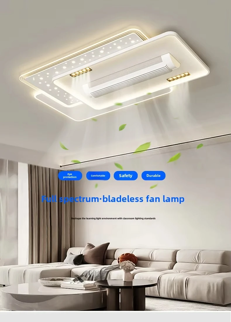 Smart Retractable Square Fan, Ceiling, Iron - detail 4