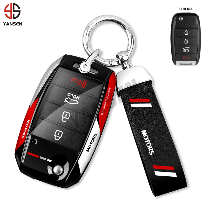 Custodia Per Chiavi Auto In Fibra Di Carbonio | Compatibile Con Kia KX5 Sportage Rio Ceed Sorento K2 K3 K4 K5 | Protezione Antigraffio - 5