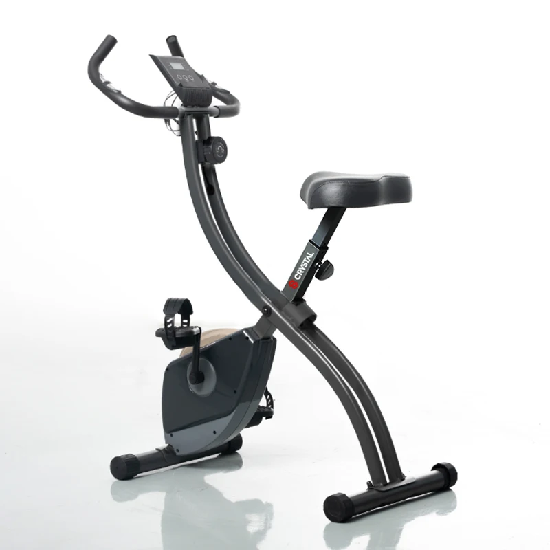 SJ-102 Foldable Magnetic Exercise Bicycles Home Gym Sports Equipment X-Bike  with Back Seat ABS Material for Home Use