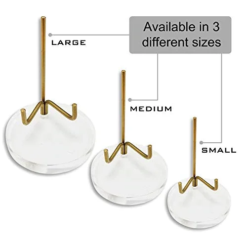 Slab Fossil Specimen Mineral Display Stand Metal Arm Acrylic Display Stand Easel