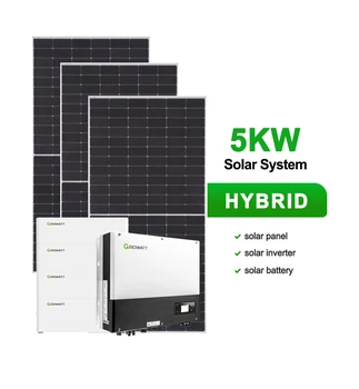 5kw 8kw 10kw 15kw 20kw On Off Grid Hybrid Complete Energy Solar Systems Growatt Inverter