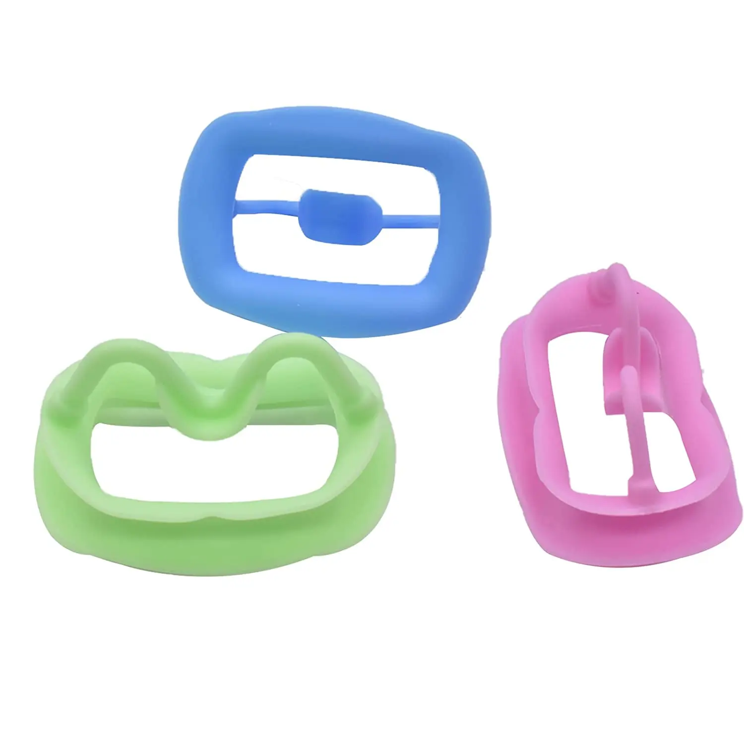 سيلكون أسنان مفتوح الفم O شكل الشفاه Retractor مفتوح الفم الفمية الأسنان الخد Retractor لبيض الأسنان 7