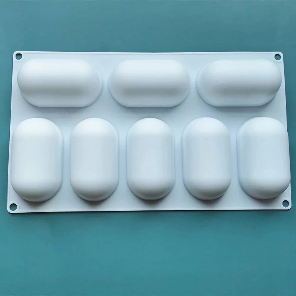 French Oval Silicone Mousse Mold Handmade Small Pillow Shape for Soap Aromatherapy Dessert Baking and Cake Tools supplier