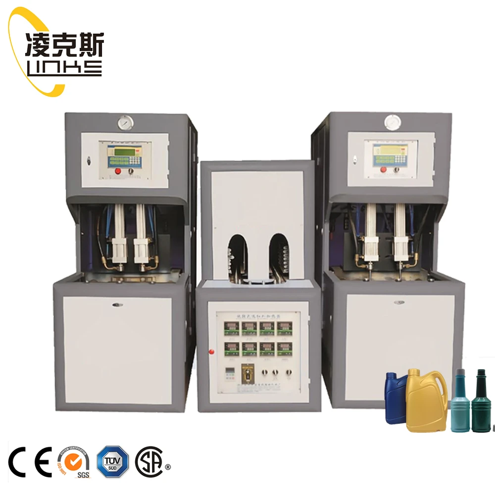 Factory Price Good Quality 4 Cavities Semi Auto Pet Bottle Blowing Mould Machine Blowing Pet Bottle Oil Bottle Making Machine