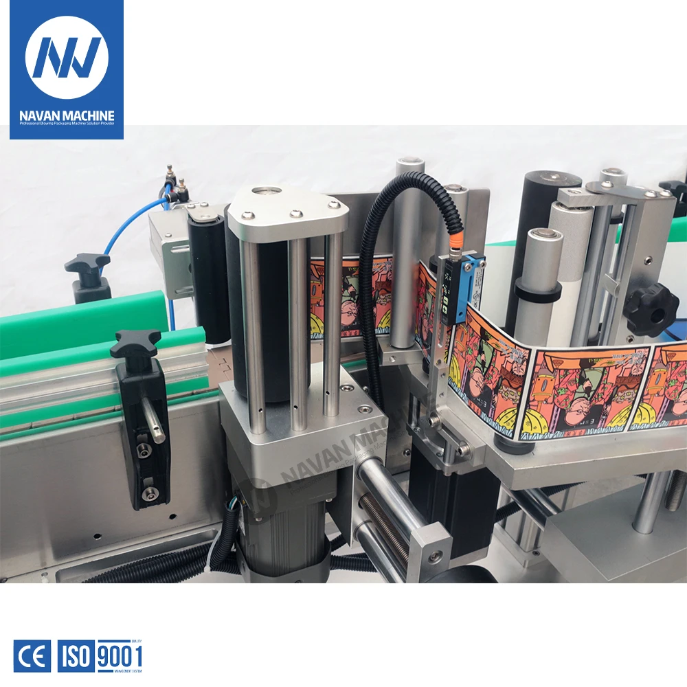 Beverage Filling Business Automatic Round Square Plastic Glass Bottle Sticker Labeling Machine for Water Juice Beer Bottle manufacture