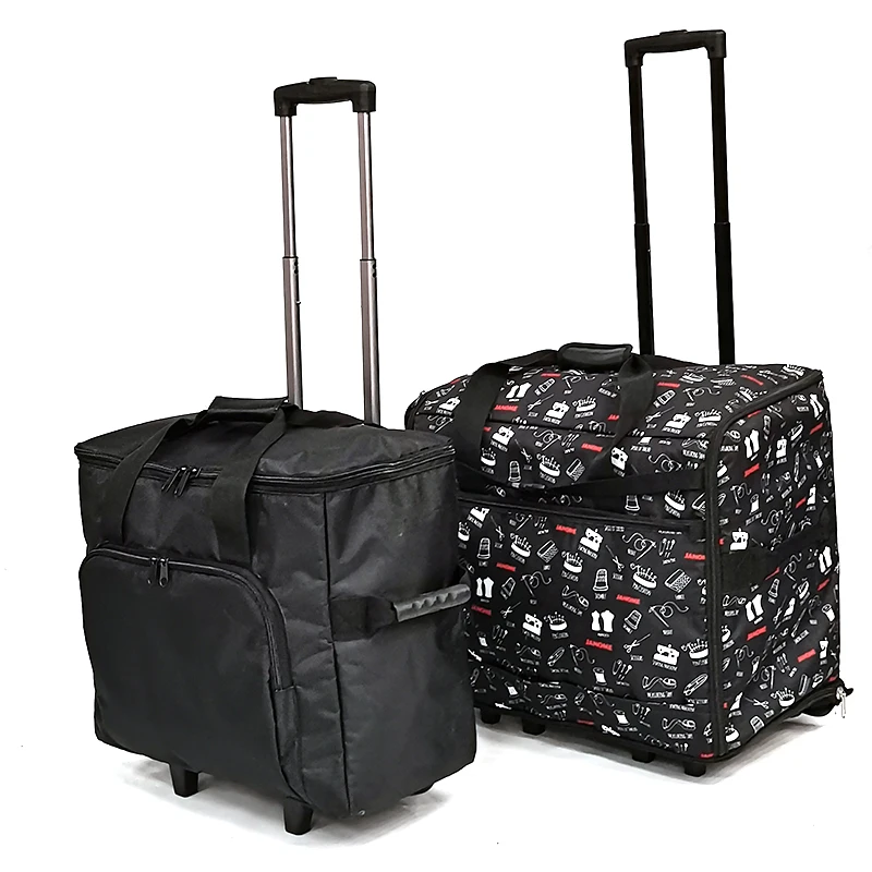 Rolling sewing machine bag