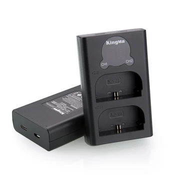 KingMa 2 Pack LP-E6 LP-E6N Battery and LCD Dual Battery Charger  Kit for Canon EOS 6D Mark II, 5D Mark II, 5D Mark III, 60D, 70D detail image