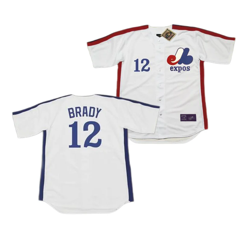 Wholesale Men's Montreal Expos 8 Gary 9 Marquis Grissom 10 Andre Dawson 12  John Boccabella Throwback Baseball Jersey Stitched S-5xl From m.