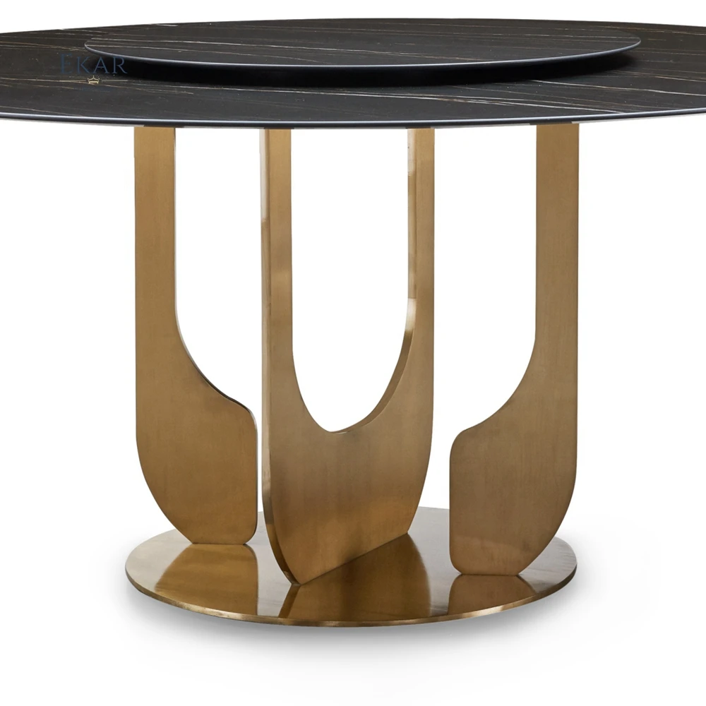 product chic marble top dining table with metallic base-63