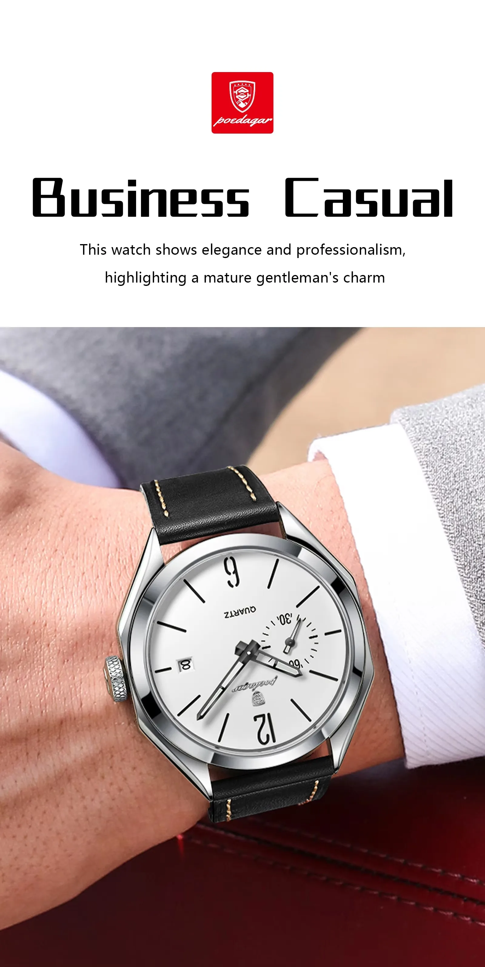 POEDAGAR 689 Quartz Men's Watch