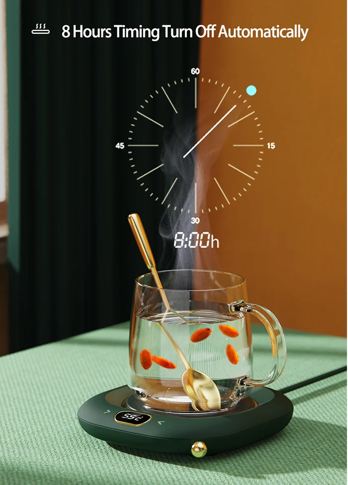 Coffee Ug Warer For Desk, Electric Coffee Cup Warer With 3-Tep Settings, Sart Coffee Warer