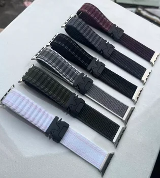 2024 Newest Design Adjustable Nylon  Loop Band for Apple Watch10 S10 38mm/40mm/41mm/42mm/45mm/ 46mm/49mm Strap
