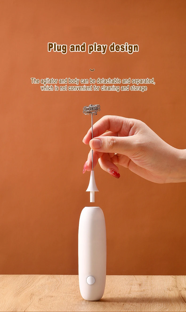 Beeman Battery Electric Milk Frother Handheld Egg Beater Coffee Maker Kitchen Drink Foamer Whisk