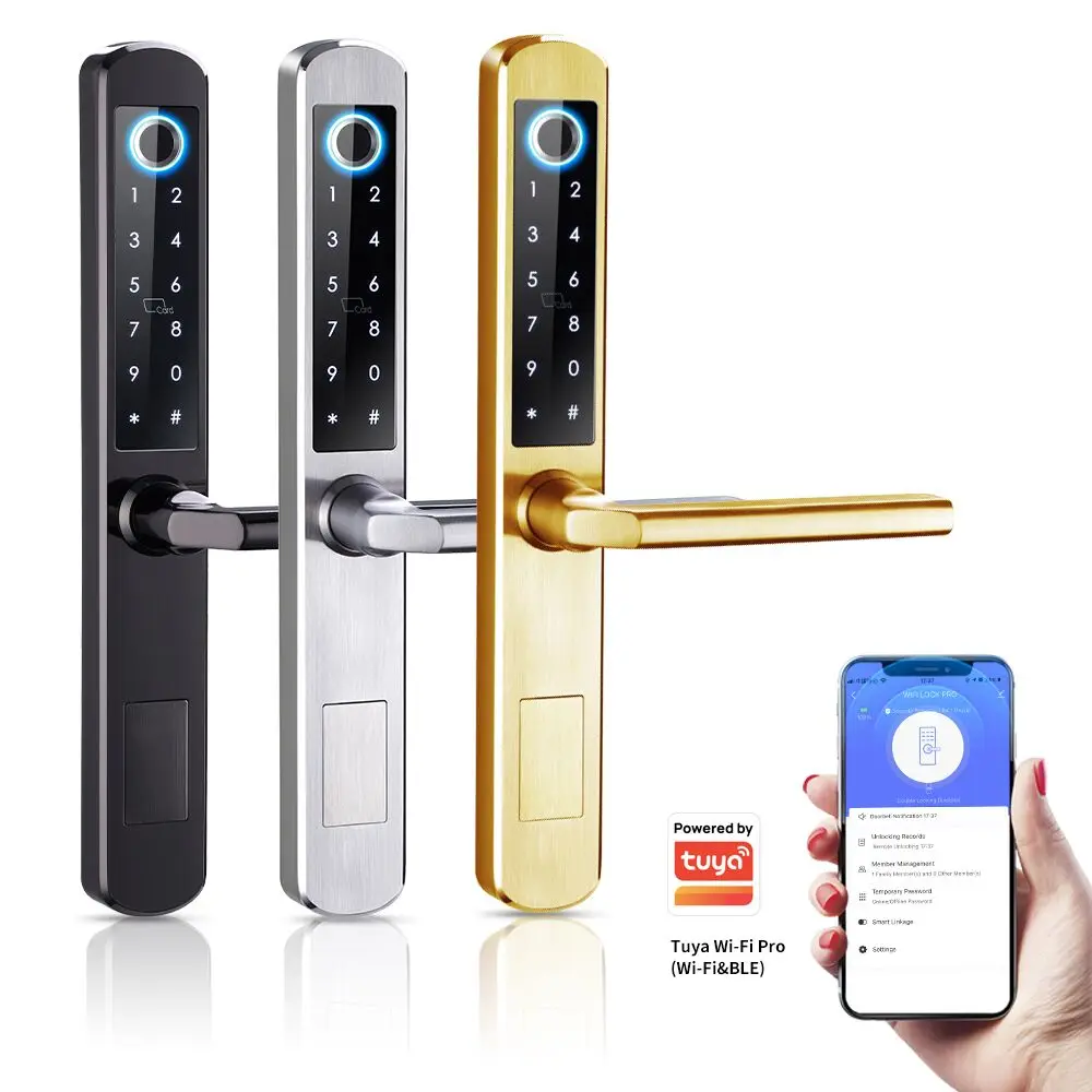 Smartek Elegant Designed Fingerprint Wifi Electronic Door Lock