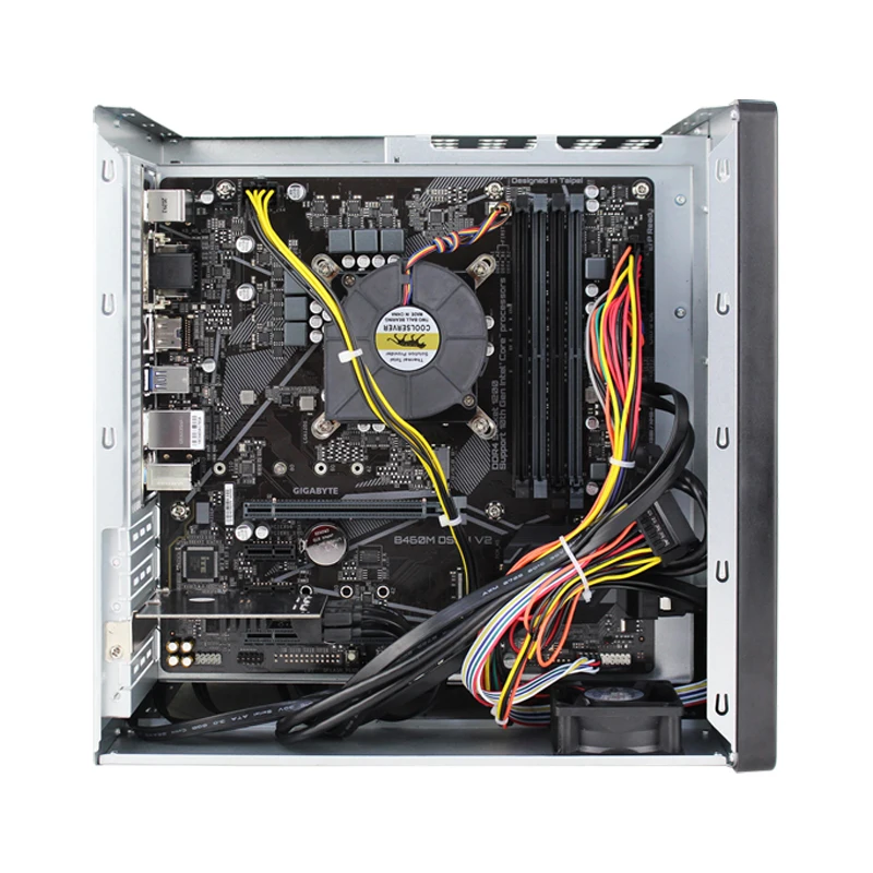 Micro Atx Mid Tower Pc Case 8 Bay Nas Server Chassis Desktop Computer Case With 4 Expansion Slots
