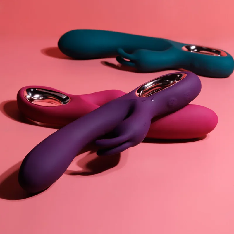 Rabbit Ears Vibrator Female Masturbator Inside and Outside Clip Massage Adult Erotic Products
