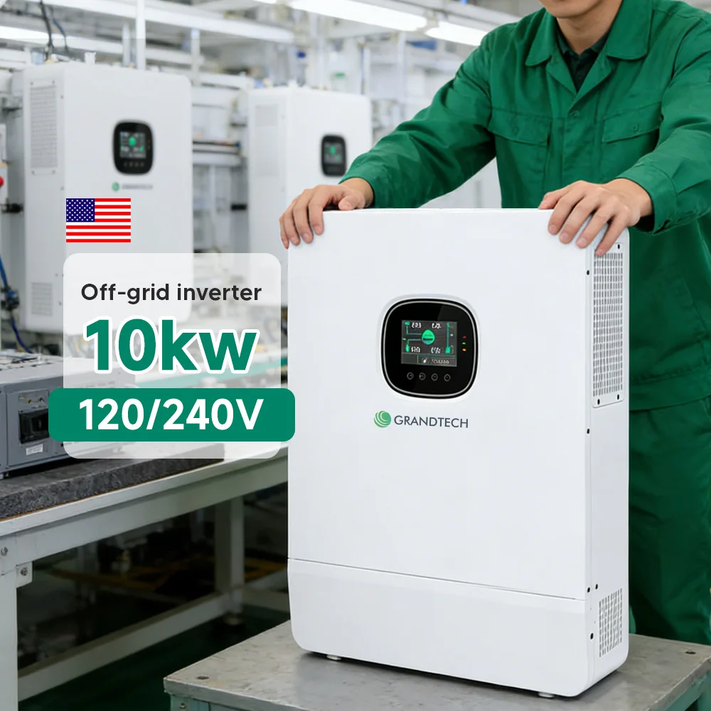 Versiune SUA: set inversor solar cu fază divizată, 7,2 kW, 10 kW, 8 kW, 6 kW, 120 V/240 V, pentru uz rezidențial și comercial