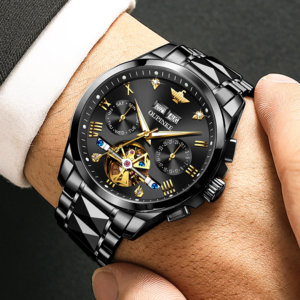 OUPINKE オウピンキ G3186 OUPINKE 3186 Luxury Automatic Men's Watch - Mechanical Sapphire