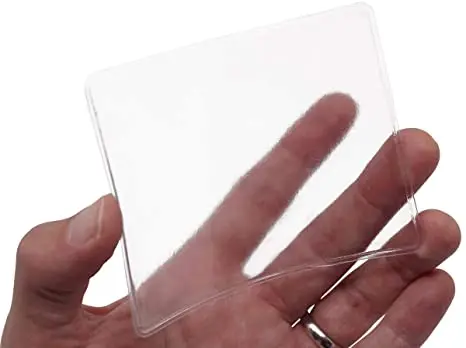 Waterproof PVC Vinyl Plastic Document Protector Holds Large Parking Placard