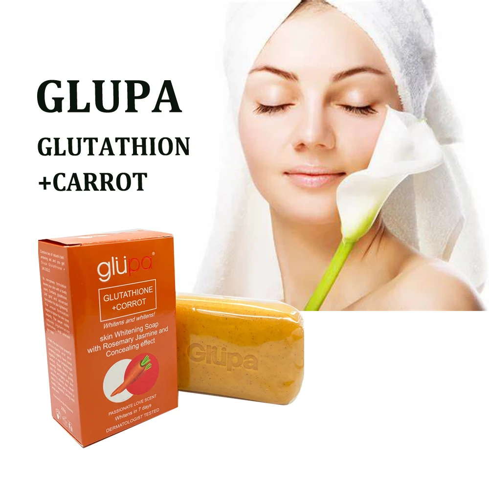 glupa glutathione papaya soap review 2025 Private Label Carrot 250g Beauty Skin Care Rosemary Jasmine Concealing Whitens In 7 Days Clean Soap glutathione odor sulfur smell