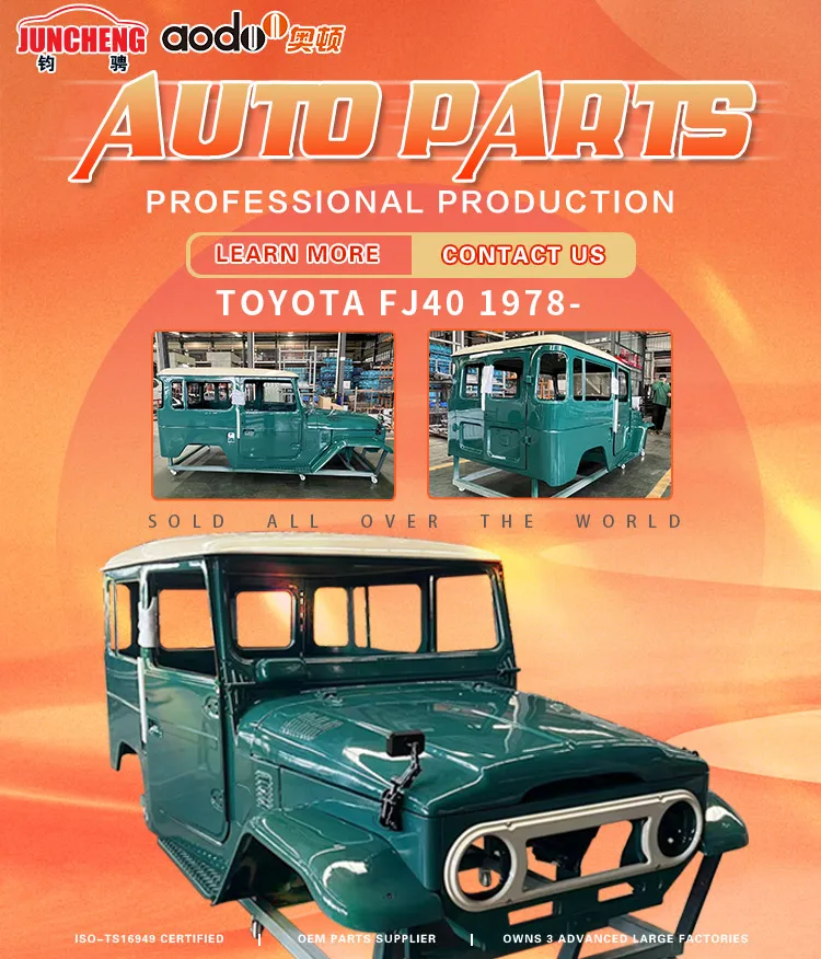 1979 Land Cruiser FJ40 Body Complete Cab Reproduction Steel Auto Car Body