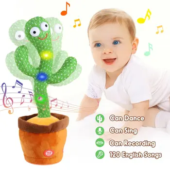 voice repeating cactus toy