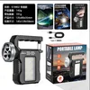 Portable lamp with three lights (USB charging cable)