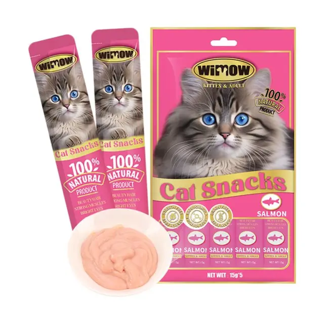 Wholesale Delicious Nutritious 15g*60pcs Cat Snack Bars Cat Treat Wet Cat Food