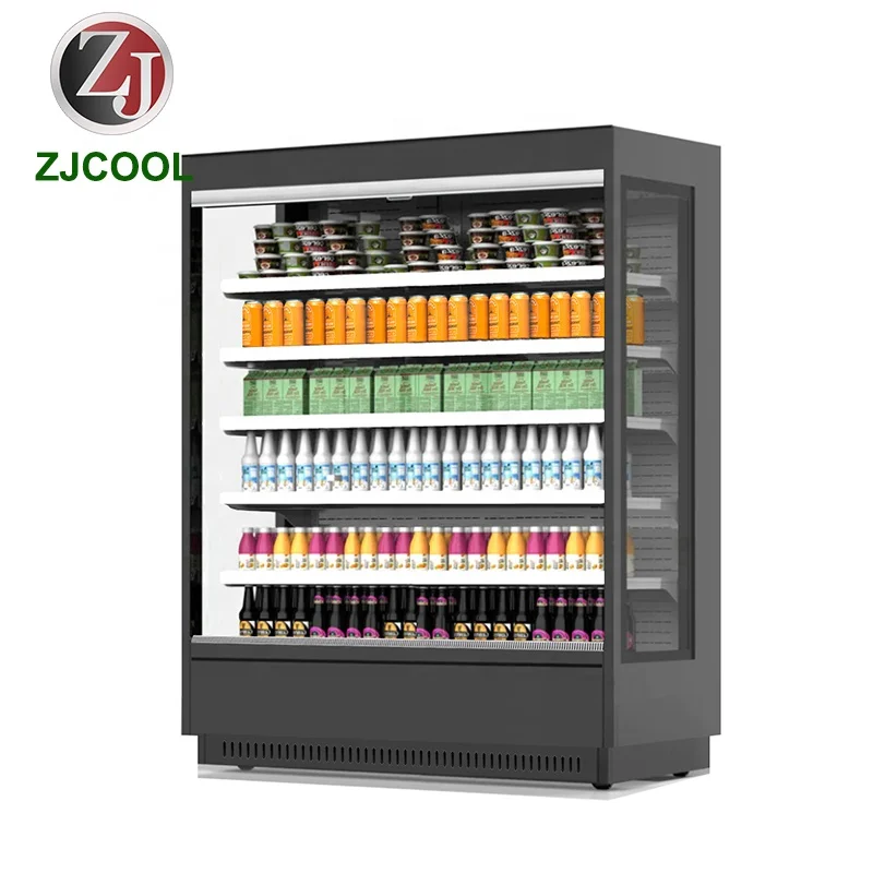Self Service Refrigerator  Refrigerated Display Cooler Catering Kitchen Equipment Display Fridge  Open Front Grab and Go Chiller